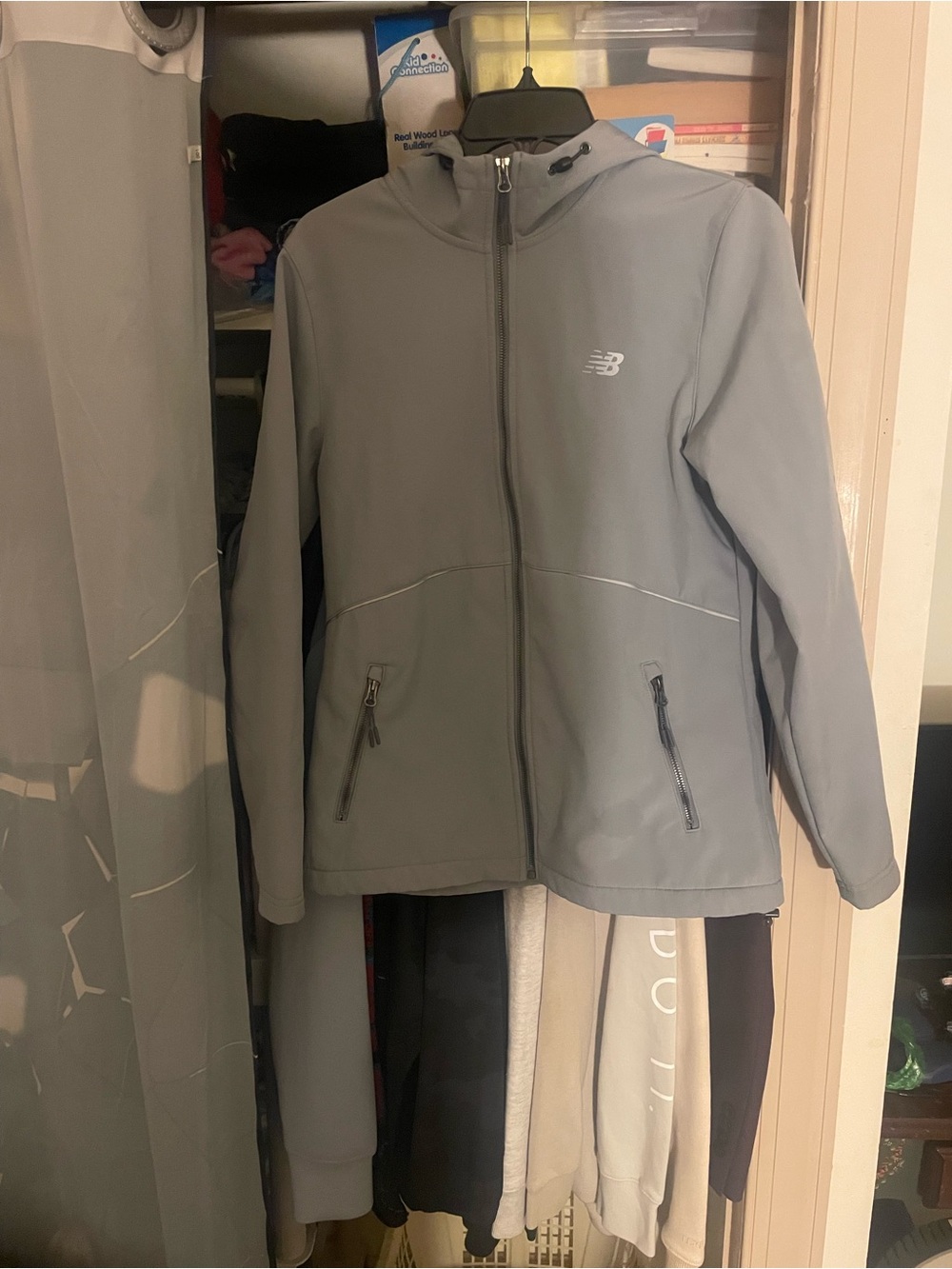 New Balance Black Fleece Hoodie with Logo Tag